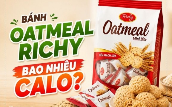 Bánh oatmeal richy bao nhiêu calo?